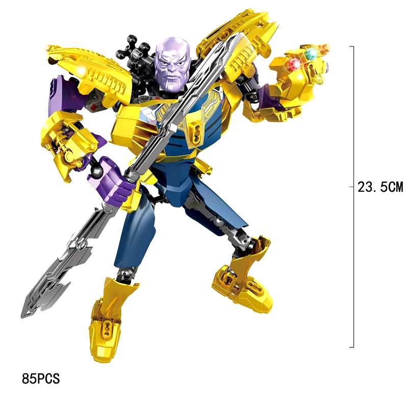 Hero Buildable Figure Iron Big Assembly Figures Building Block Bricks Action Toys Compatible with Lego Collection Gifts for Kid