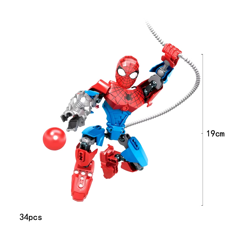 Hero Buildable Figure Iron Big Assembly Figures Building Block Bricks Action Toys Compatible with Lego Collection Gifts for Kid