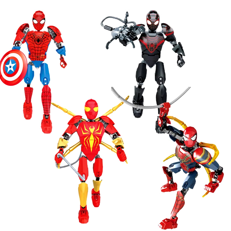 Hero Buildable Figure Iron Big Assembly Figures Building Block Bricks Action Toys Compatible with Lego Collection Gifts for Kid